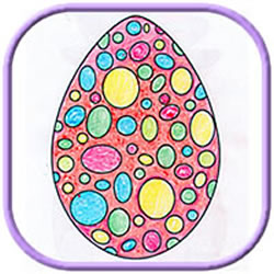 Easter egg coloring sheet