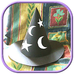 witch hat with stars