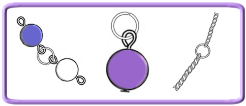 drawings showing a selection of jewelry making tips